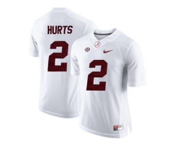 2016 Alabama Crimson Tide Jalen Hurts #2 College Football Limited Jerseys - White