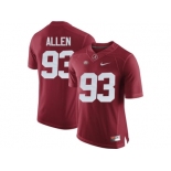 2016 Alabama Crimson Tide Jonathan Allen #93 College Football Limited Jersey - Crimson