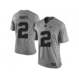 2016 Heather Gray Alabama Crimson Tide Jalen Hurts #2 College Football Limited Jerseys - Gridiron Gray