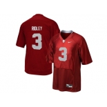 2016 Men's Alabama Crimson Tide Calvin Ridley #3 College Football Pro Combat Jersey - Crimson