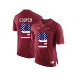 2016 US Flag Fashion Alabama Crimson Tide Amari Cooper #9 College Football Limited Jersey - Crimson