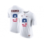 2016 US Flag Fashion Alabama Crimson Tide Amari Cooper #9 College Football Limited Jersey - White