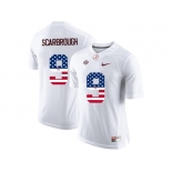 2016 US Flag Fashion Alabama Crimson Tide Bo Scarbrough #9 College Football Limited Jersey - White