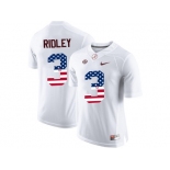 2016 US Flag Fashion Alabama Crimson Tide Calvin Ridley #3 College Football Limited Jersey - White