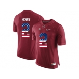 2016 US Flag Fashion Alabama Crimson Tide Derrick Henry #2 College Football Limited Jersey - Crimson