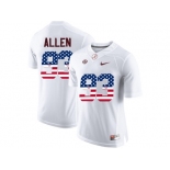 2016 US Flag Fashion Alabama Crimson Tide Jonathan Allen #93 College Football Limited Jersey -White