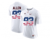 2016 US Flag Fashion Alabama Crimson Tide Jonathan Allen #93 College Football Limited Jersey -White