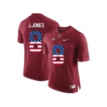 2016 US Flag Fashion Alabama Crimson Tide Julio Jones #8 College Football Limited Jersey - Crimson