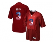 2016 US Flag Fashion Men's Alabama Crimson Tide Calvin Ridley #3 College Football Pro Combat Jersey - Crimson