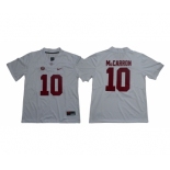 Alabama Crimson Tide #10 A.J. McCarron White Nike College Football Jersey