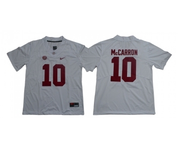 Alabama Crimson Tide #10 A.J. McCarron White Nike College Football Jersey