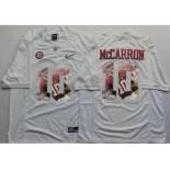 Alabama Crimson Tide #10 AJ McCarron White Player Fashion Stitched NCAA Jersey