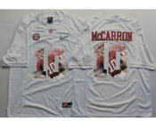 Alabama Crimson Tide #10 AJ McCarron White Player Fashion Stitched NCAA Jersey