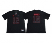 Alabama Crimson Tide #12 Joe Namath Black Shadow Nike College Football Jersey