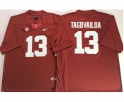 Alabama Crimson Tide #13 Tua Tagovailoa Red Nike College Football Jersey