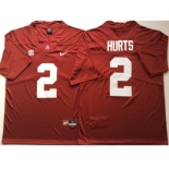 Alabama Crimson Tide #2 Jalen Hurts Red Nike College Football Jersey