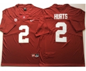 Alabama Crimson Tide #2 Jalen Hurts Red Nike College Football Jersey