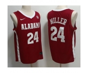 Alabama Crimson Tide #24 Brandon Miller Red Stitched NCAA Jersey