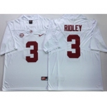 Alabama Crimson Tide #3 Calvin Ridley White Nike College Football Jersey