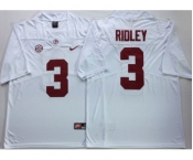 Alabama Crimson Tide #3 Calvin Ridley White Nike College Football Jersey