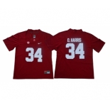 Alabama Crimson Tide #34 Damien Harris Red Nike College Football Jersey