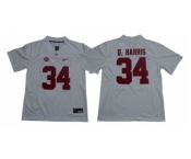 Alabama Crimson Tide #34 Damien Harris White Nike College Football Jersey