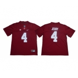 Alabama Crimson Tide #4 Jerry Jeudy Red Nike College Football Jersey