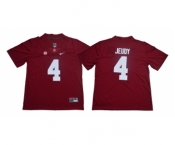 Alabama Crimson Tide #4 Jerry Jeudy Red Nike College Football Jersey