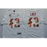 Alabama Crimson Tide #42 Eddie Lacy White Player Fashion Stitched NCAA Jersey