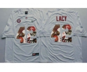 Alabama Crimson Tide #42 Eddie Lacy White Player Fashion Stitched NCAA Jersey