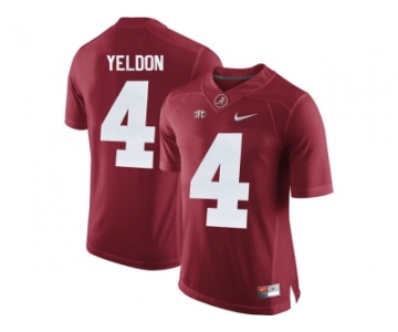 Alabama Crimson Tide T.J Yeldon #4 College Football Diamond Quest Jerseys - Crimson