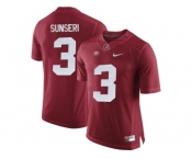 Alabama Crimson Tide Vinnie Sunseri #3 College Football Limited Jerseys - Crimson