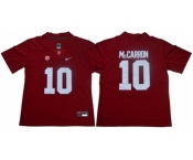 Crimson Tide #10 AJ McCarron Red Limited Stitched NCAA Jersey