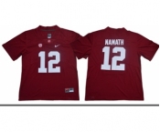 Crimson Tide #12 Joe Namath Red Limited Stitched NCAA Jersey