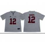 Crimson Tide #12 Joe Namath White Limited Stitched NCAA Jersey