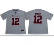 Crimson Tide #12 Joe Namath White Limited Stitched NCAA Jersey