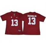 Crimson Tide #13 Tua Tagovailoa Red Limited Stitched NCAA Jersey