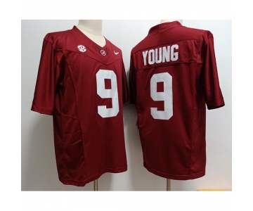 Men Alabama Crimson Tide #9 Bryce Young Red F U S E College Football Jersey