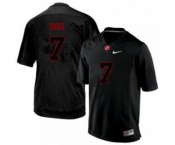 Men's Alabama Crimson Tide #7 Trevon Diggs Black Lights Out College Football Jersey