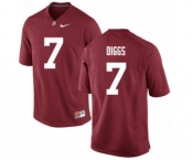 Men's Alabama Crimson Tide #7 Trevon Diggs Scarlet 2019 College Football Jersey