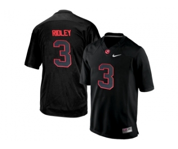 Men's Alabama Crimson Tide Calvin Ridley #3 College Football Limited Jersey - Blackout