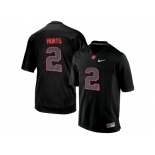 Men's Youth Alabama Crimson Tide Jalen Hurts #2 College Football Limited Jerseys - Blackout