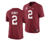 NCAA Alabama Crimson Tide #2 Derrick Henry Crimson Home History Player Jersey NCAA Football