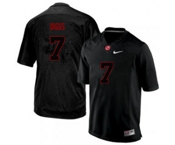 Women Alabama Crimson Tide #7 Trevon Diggs Black Lights Out College Football Jersey