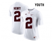 2015 Youth Alabama Crimson Tide Derrick Henry #2 College Football Limited Jersey - White