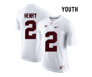 2015 Youth Alabama Crimson Tide Derrick Henry #2 College Football Limited Jersey - White