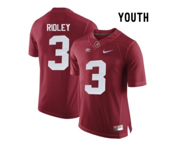 2016 Youth Alabama Crimson Tide Calvin Ridley #3 College Football Limited Jersey - Crimson