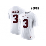 2016 Youth Alabama Crimson Tide Calvin Ridley #3 College Football Limited Jersey - White