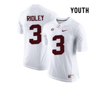 2016 Youth Alabama Crimson Tide Calvin Ridley #3 College Football Limited Jersey - White