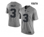 2016 Youth Heather Gray Alabama Crimson Tide Calvin Ridley #3 College Football Limited Jersey - Gridiron Gray